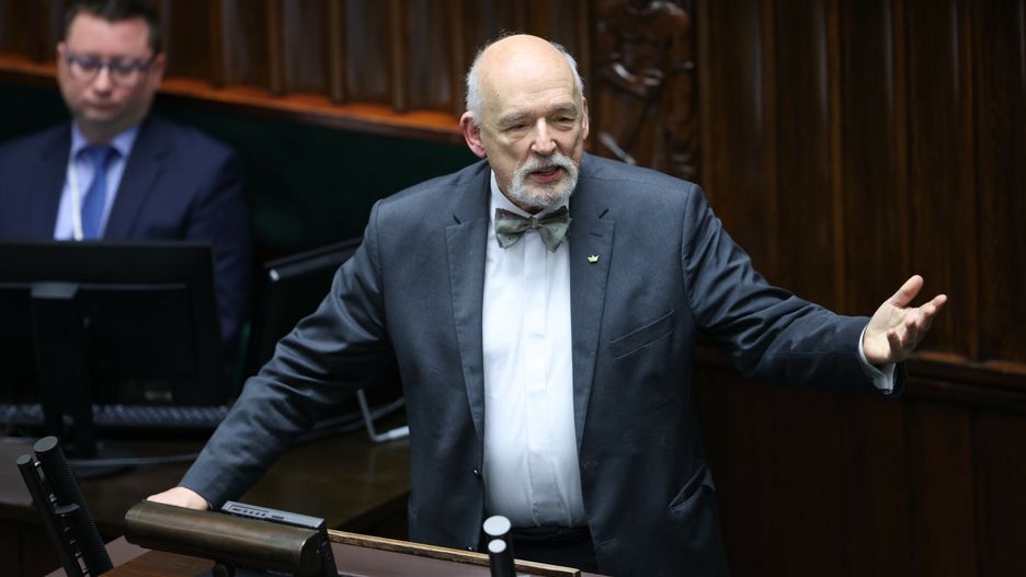 73. posiedzenie Sejmu IX kadencji08.03.2023 Warszawa Sejm 73. posiedzenie Sejmu IX kadencji
Fot. Andrzej Iwanczuk/REPORTER
n/z: Janusz Korwin-MikkeAndrzej Iwanczuk/REPORTER