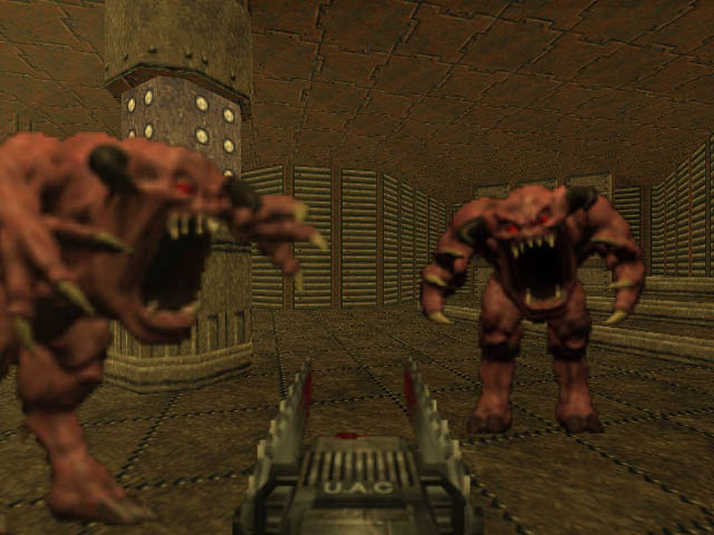 Podwójna piła oraz ładniejsze demony na Nintendo 64. Doom 64 był bardziej kolorowy.