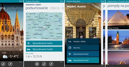 Zaplanuj wycieczkę z Podróże Bing Beta na Windows Phone
