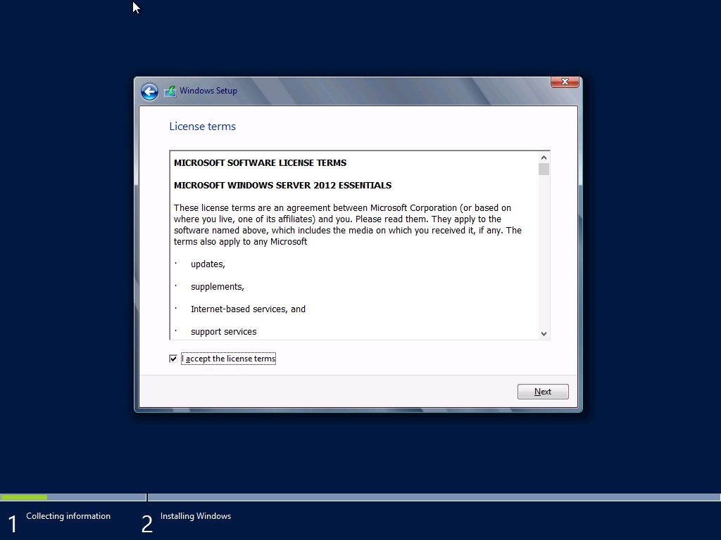 Windows Server 2012 Essentials - instalacja