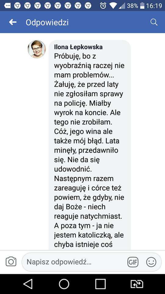 Ilona Łepkowska uważa, że ofiary gwałtu są same sobie winne?