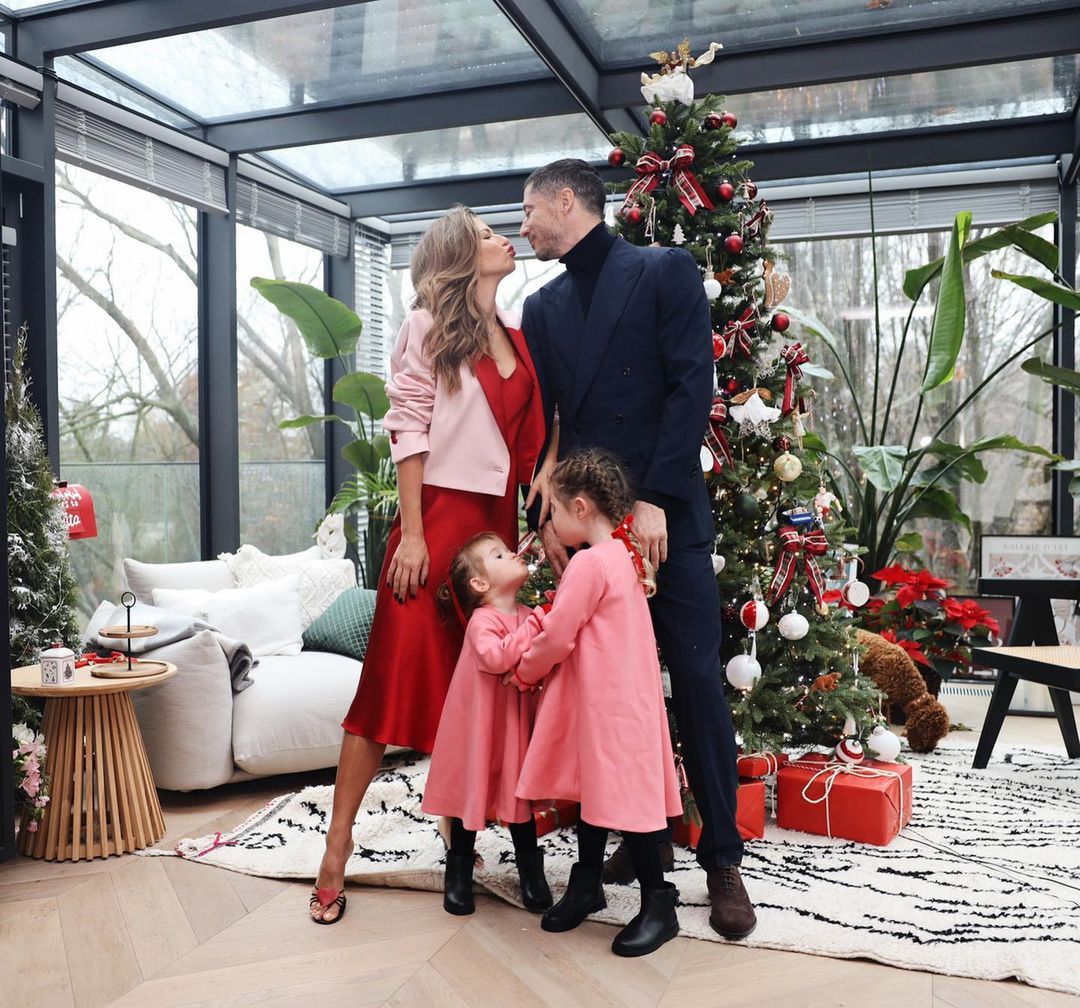 Anna Lewandowska, Robert Lewandowski - Wigilia 2022