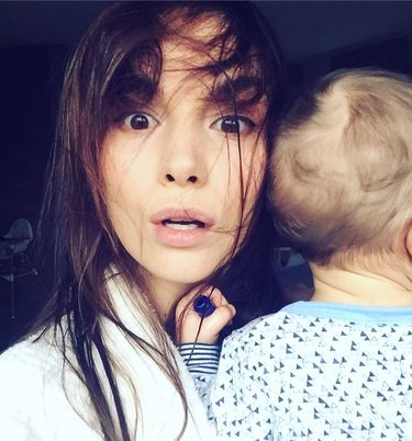 Paulina Krupińska z rozczochranymi włosami