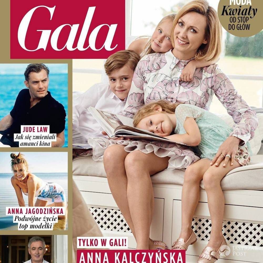 Anna Kalczyńska z dziećmi - okładka magazynu Gala