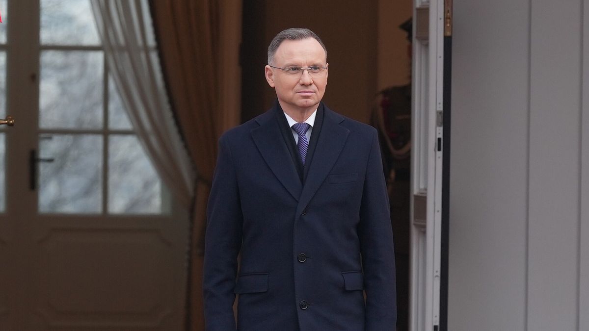 Poland's President Andrzej Duda waits for the arrival of Denmark's King Frederik X at the Presidential Palace in Warsaw, Poland, 31 January 2024. Denmark's King is on a three-day visit to Poland on his first international trip after his accession to the throne. EPA/IDA MARIE ODGAARD DENMARK OUT Dostawca: PAP/EPA.