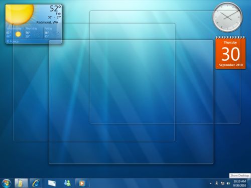 Jak przywrócić klasyczną ikonę Pokaż Pulpit w Windows 7? 1