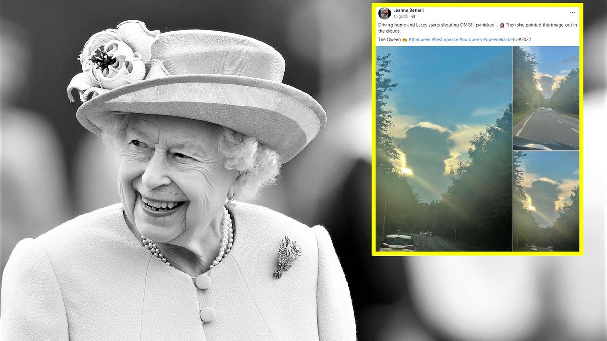Chmury przypominają królową? 
