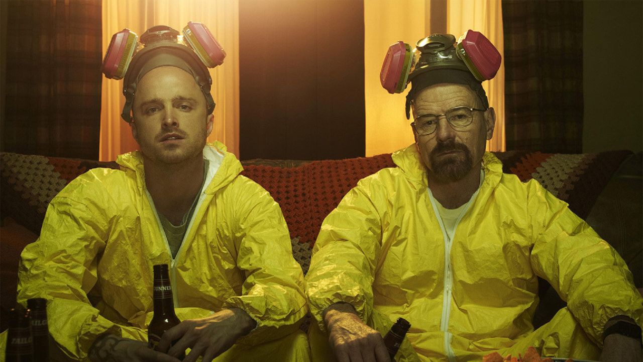 Aaron Paul i Bryan Cranston w "Breaking Bad" (2008–2013)