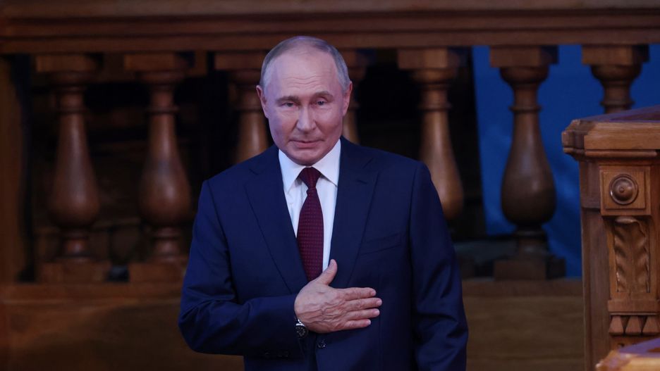 SAINT PETERSBURG, RUSSIA - SEPTEMBER 18 (RUSSIA OUT) Russian President Vladimir Putin leaves the hall during the plenary session of the 4th Eurasian Women's Forum, at the Tauride Palace on September 18, 2024, in Saint Petersburg, Russia. Putin is having a one-day trip to Saint Petersburg to visit a women's forum, gathered more than 2,000 participants from 126 countries. (Photo by Contributor/Getty Images)