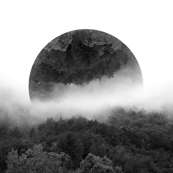 Surrealistyczne krajobrazy z geometrycznymi odbiciami 7