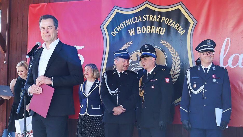 Starosta Andrzej Skrzypiński uczestniczy we wszystkich uroczystościach jubileuszowych OSP