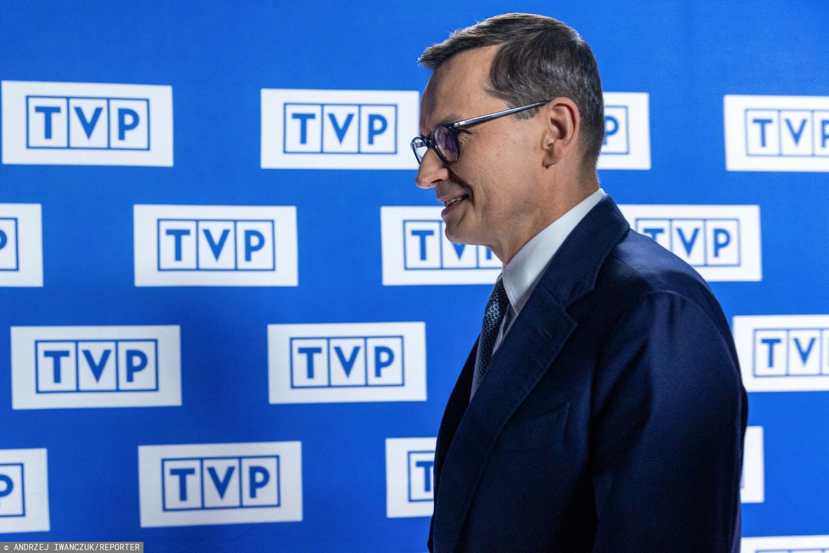 Mateusz Morawiecki przed debatą w TVP