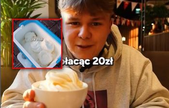Polski youtuber pokazał jak wynosi lody z pizzerii. Internauci zniesmaczeni