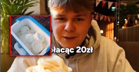 Polski youtuber pokazał jak wynosi lody z pizzerii. Internauci zniesmaczeni