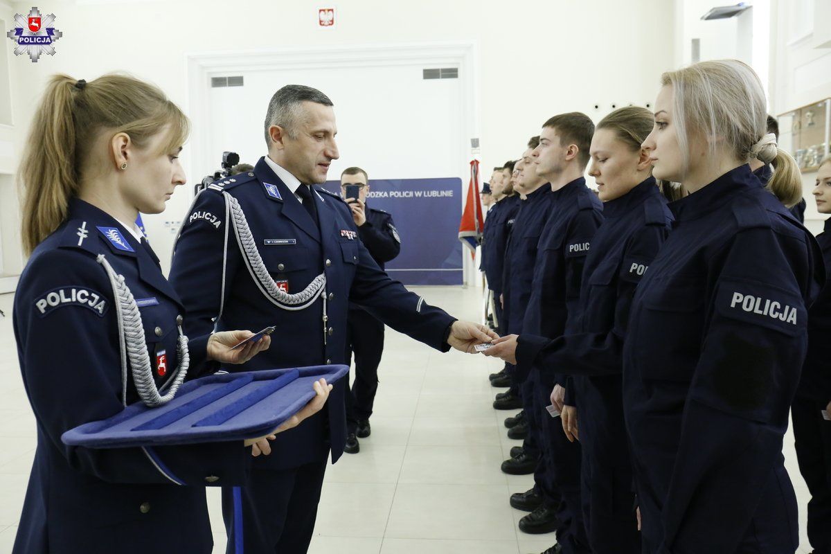 Pierwsze w tym roku ślubowanie nowych policjantów w Lublinie