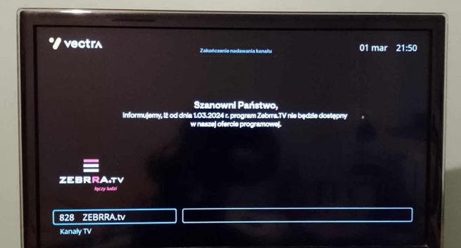 Vectra usunęła kanał z oferty. Emitował programy prawicowej stacji