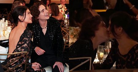 Timothee Chalamet zabrał Kylie Jenner na Złote Globy! "Przyłapano" ich na CZUŁYCH POCAŁUNKACH (WIDEO)