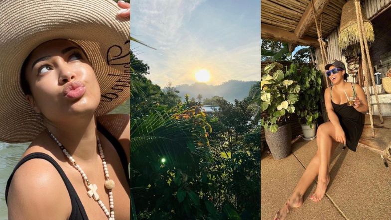 Pamiętniki z wakacji Patricii Kazadi: pozuje na tle zielonych liści w stroju od Ewy Chodakowskiej (FOTO)