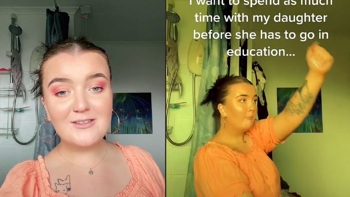 Młoda matka nie chce wracać do pracy.