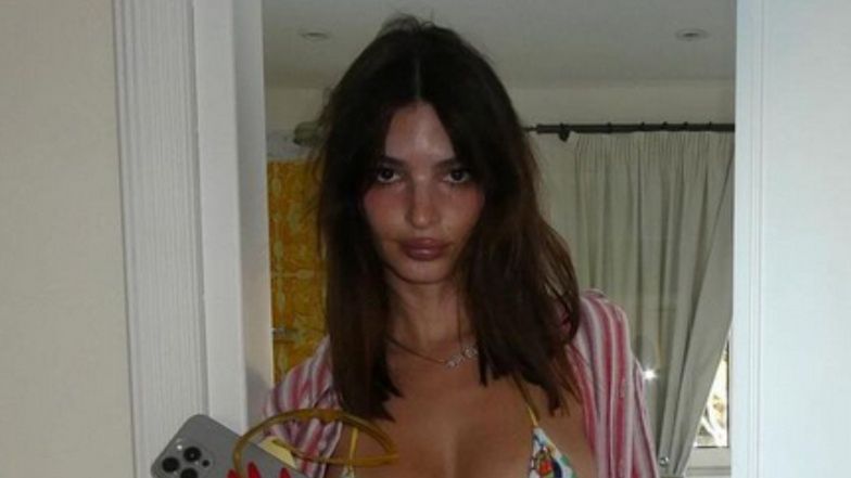 Emily Ratajkowski celebrates her birthday in a skimpy bikini