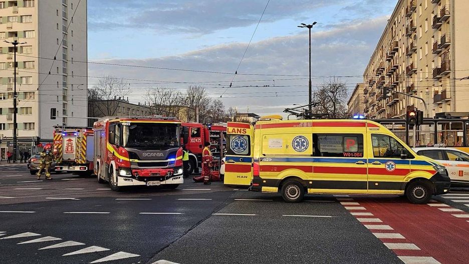 Tramwaj w Warszawie potrącił mężczyznę