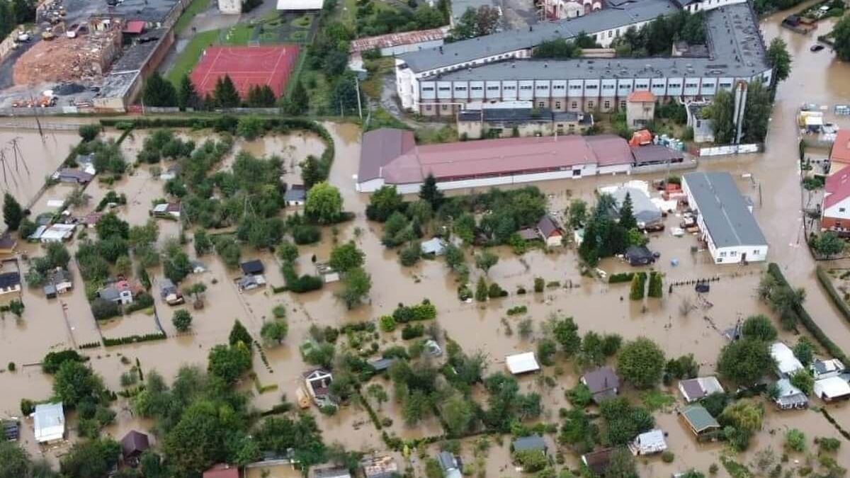 Zalane miasto w Polsce - Powódź 2024