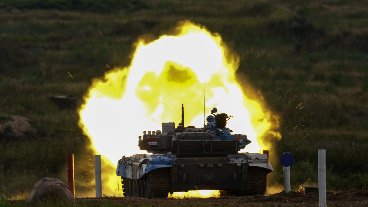 Rosyjskie wojsko podczas ćwiczeń