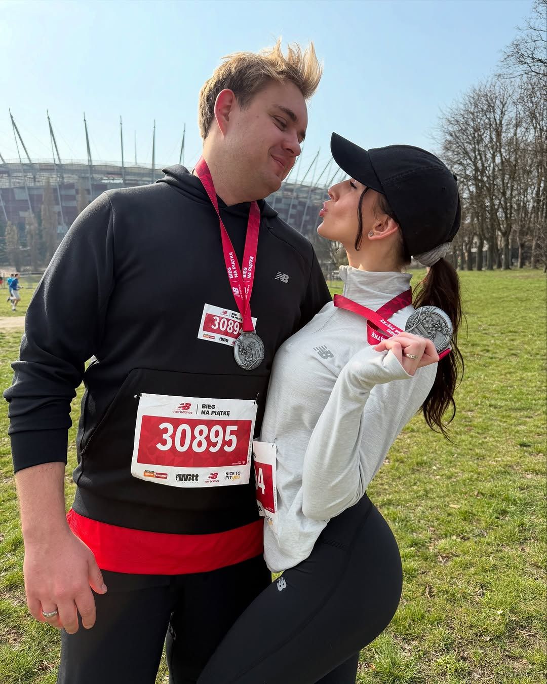 Roksana Węgiel i Kevin Mglej wystartowali w imprezie biegowej