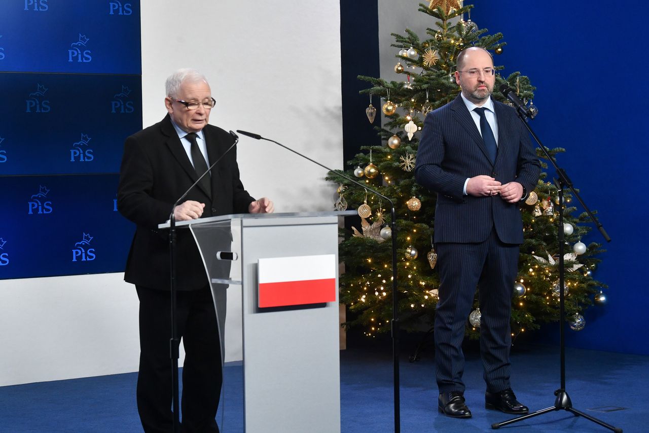 Jarosław Kaczyński i Adam Bielan