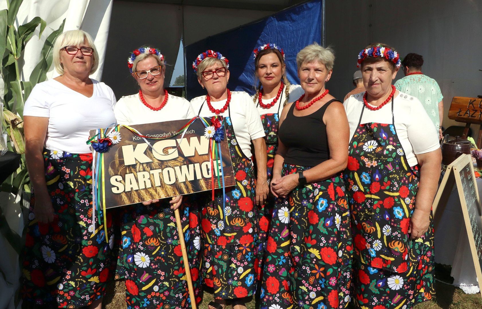 Stoiska KGW na dożynkach wojewódzkich w Grudziądzu