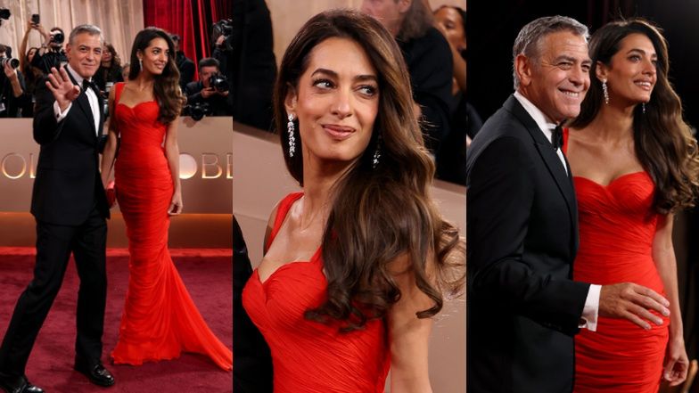 George Clooney i Amal Clooney na rozdaniu Złotych Globów