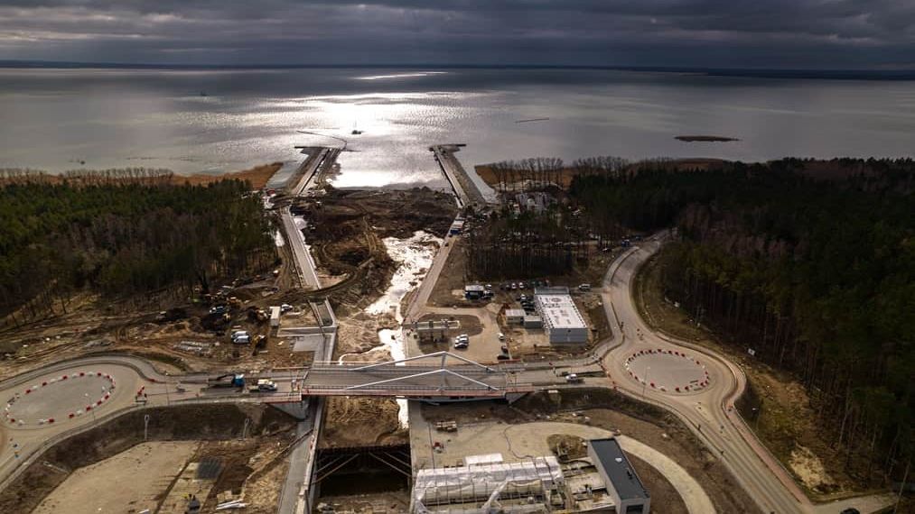 Przekop Mierzei Wiślanej, marzec 2022 r.