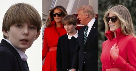 Donald i Melania pokazali Barrona PO RAZ PIERWSZY od inauguracji! (ZDJĘCIA)