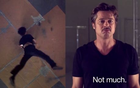 Brad Pitt tańczy breakdance!