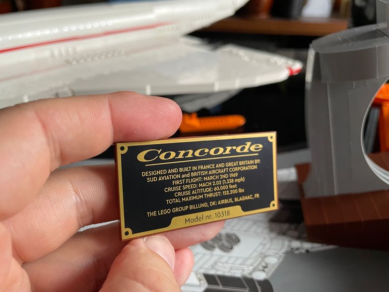 Concorde z klocków LEGO