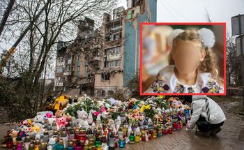 "Zginęła w objęciach mamy". Tarnopol żegna siedmioletnią Amelię