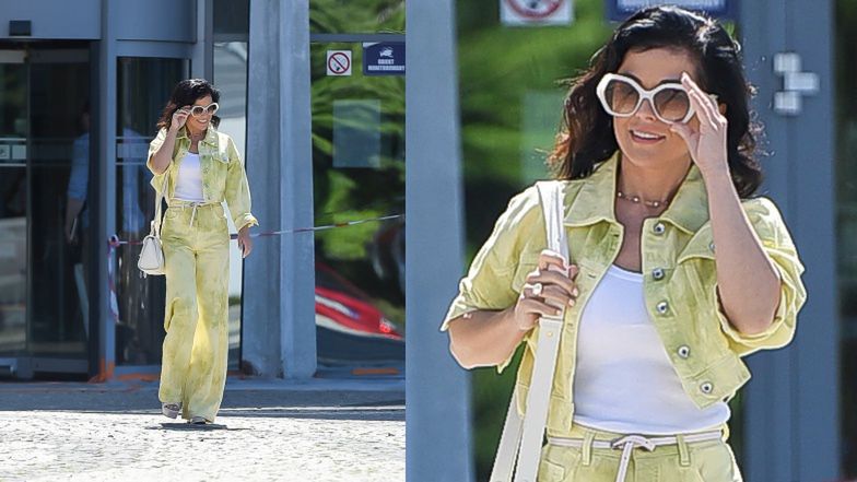 Katarzyna Cichopek fotografuje się z fanami przed "Pytaniem na śniadanie"