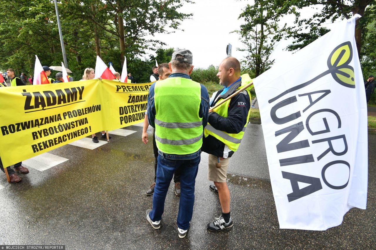 Protest rybaków i rolników zakończony przed czasem 