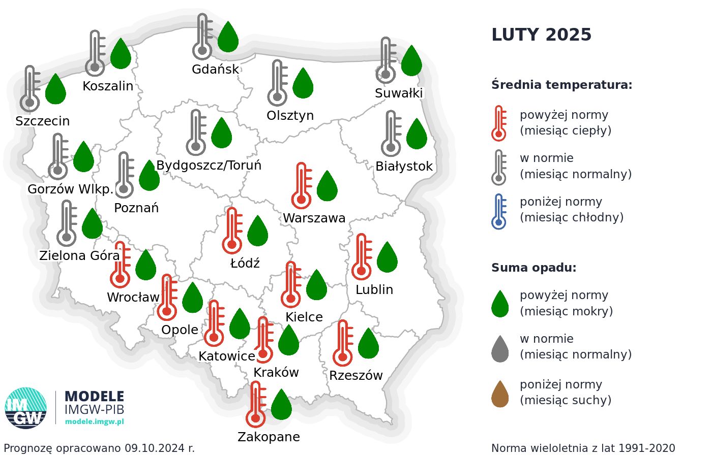 Prognoza długoterminowa - luty 2025