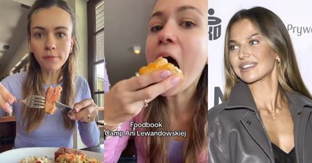 Kinga Wierzbicka pognała na obóz Lewej i pokazała, co tam serwowali: sushi, pasztet, MIELONE... "Był jeszcze czas na trening?"