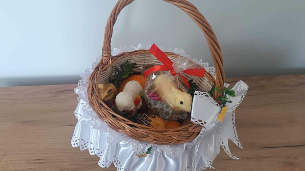 Koszyk wielkanocny. 