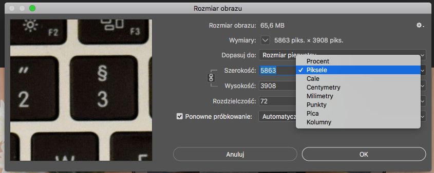 Jak zmienić rozmiar zdjęcia za pomocą Photoshopa? 5