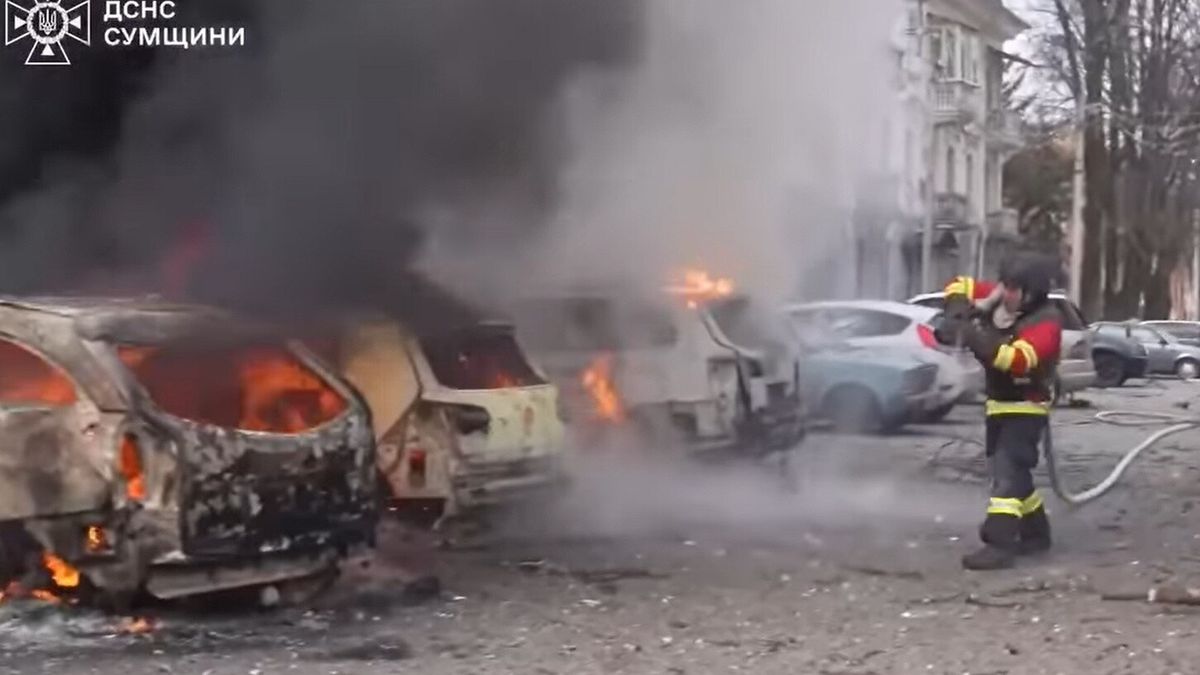 Skutki rosyjskiego ataku na Sumy