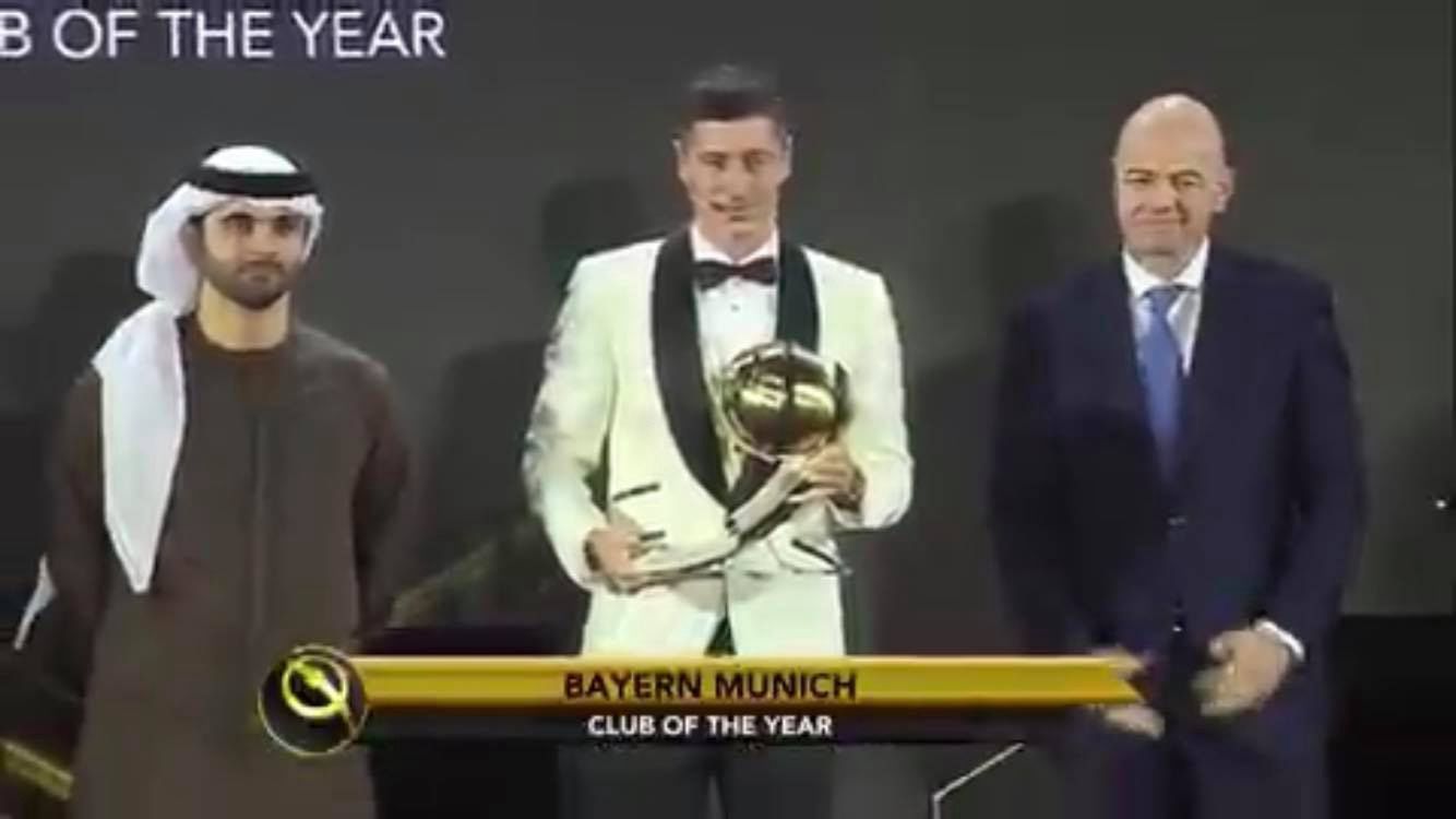 Robert Lewandowski najlepszym piłkarzem roku Globe Soccer Awards