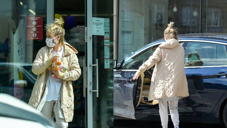 Olga Frycz robi zakupy