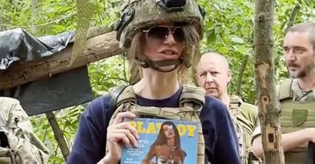 Jednooka modelka na okładce ukraińskiego Playboya
