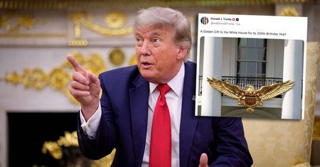 Wielki, złoty orzeł na Białym Domu? Trump wrzuca zdjęcie. "To prezent"
