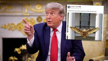 Wielki, złoty orzeł na Białym Domu? Trump wrzuca zdjęcie. "To prezent"