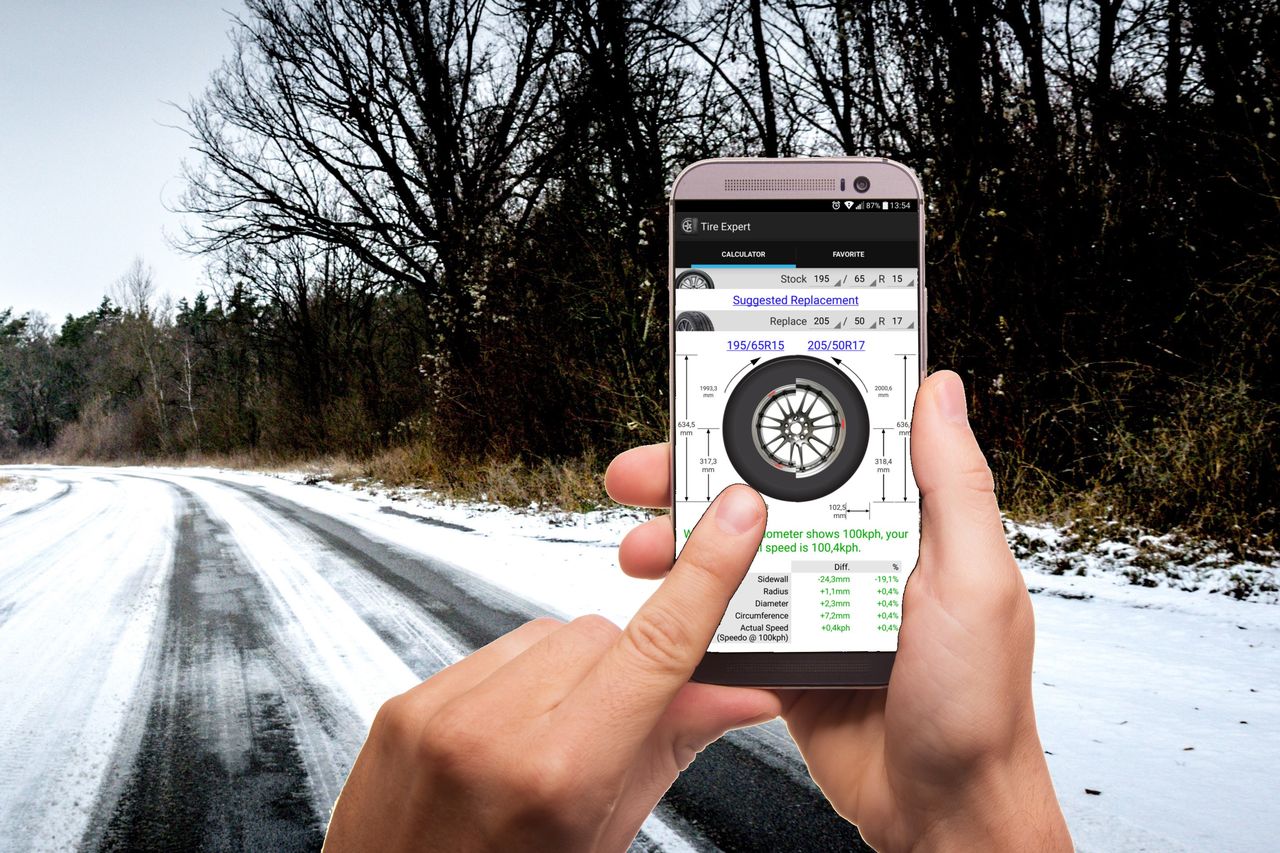 Wymiana opon na zimowe: aplikacje na Androida dobiorą właściwy rozmiar