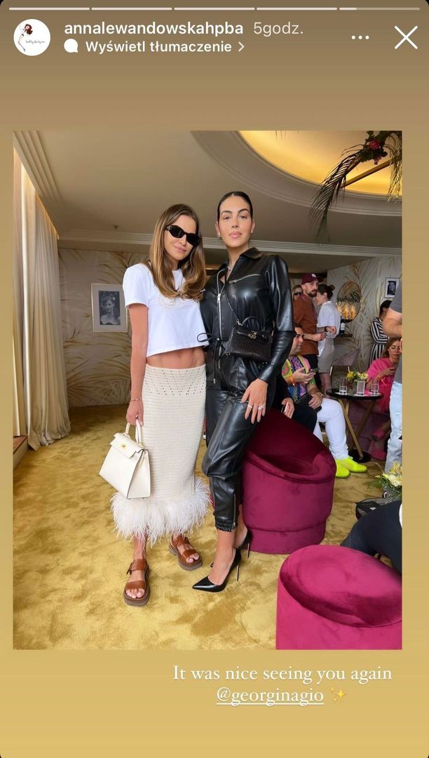 Anna Lewandowska i Georgina Rodriguez w Cannes 